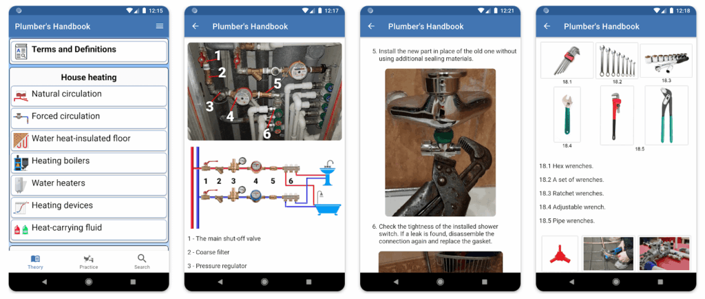 plumbers handbook screenshot