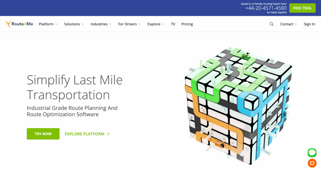 route4me homepage