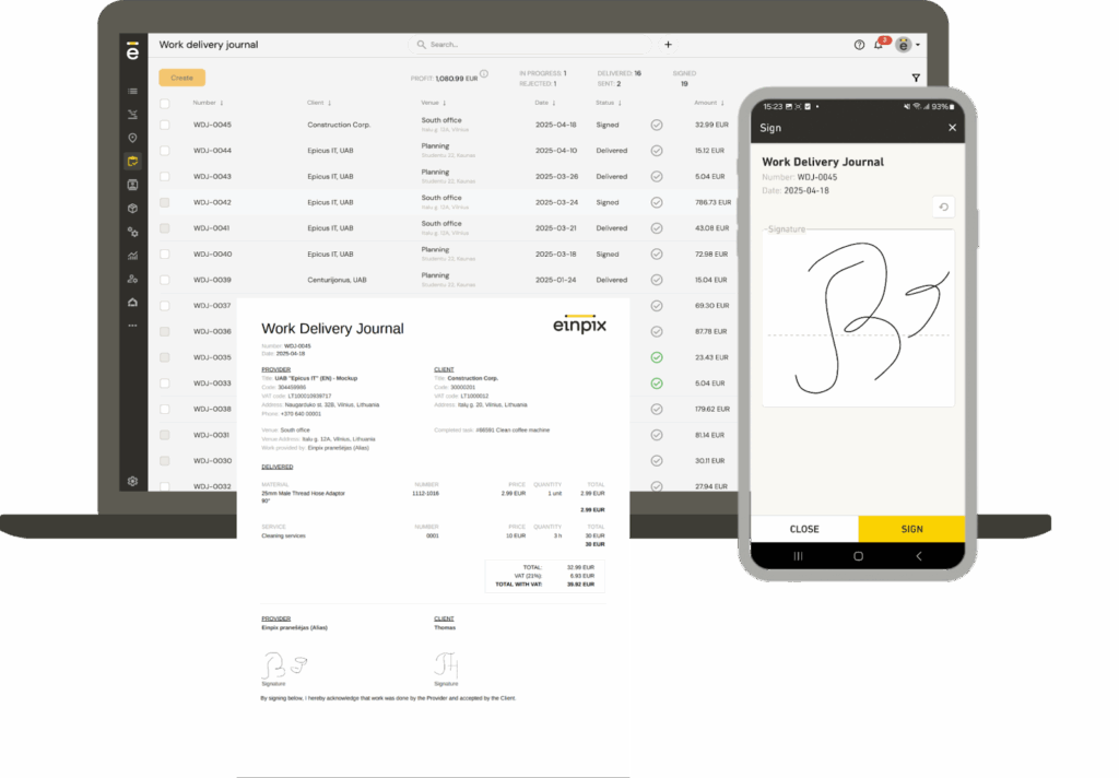 Work order management