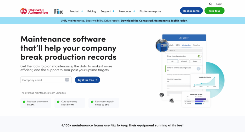 fiix homepage