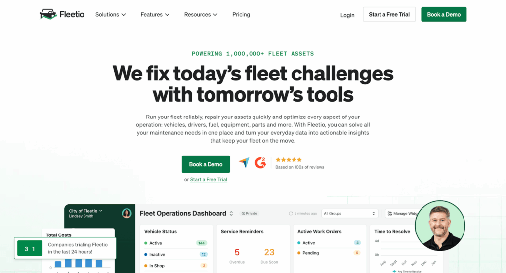 fleetio homepage