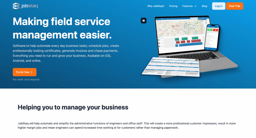 JobStaq homepage