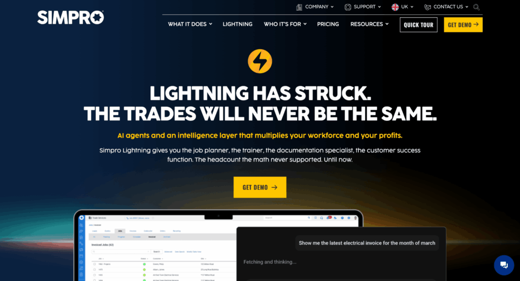 simpro homepage